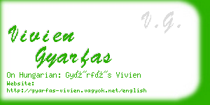 vivien gyarfas business card